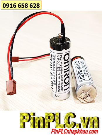 Omron CS1W-BAT01 (chuẩn CHÂU ÂU EU); Pin Omron CS1W-BAT01 lithium 3.6v A 2700mAh /X.xứ NHẬT